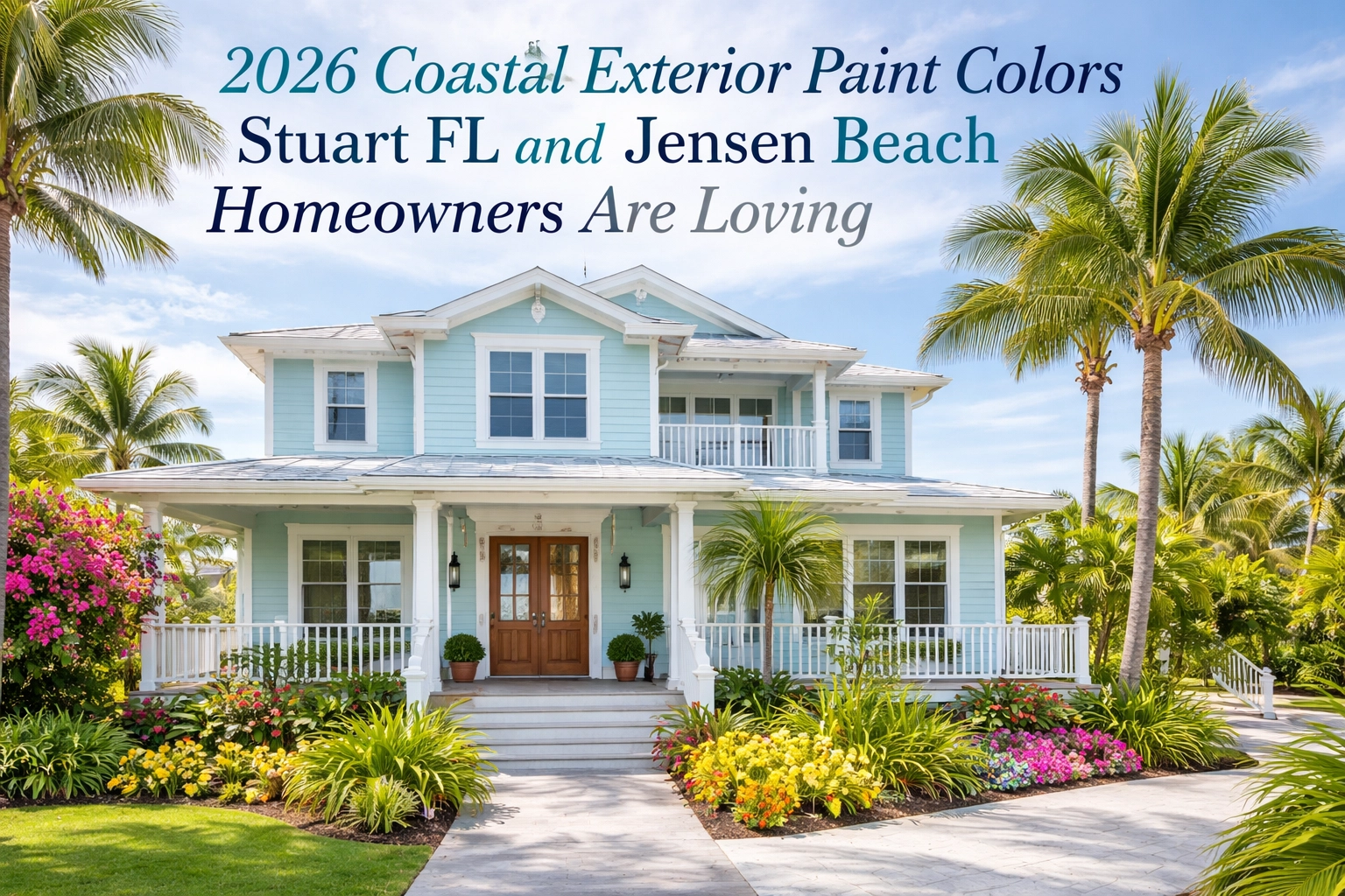 2026 Coastal Exterior Paint Colors Stuart FL and Jensen Beach Homeowners Are Loving